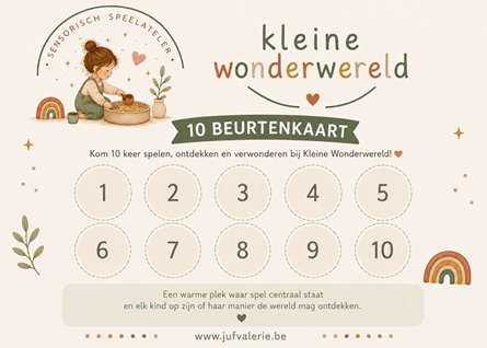 10-beurtenkaart Kleine Wonderwereld