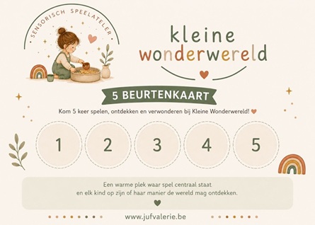 5-beurtenkaart Kleine Wonderwereld