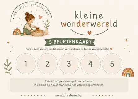5-beurtenkaart Kleine Wonderwereld